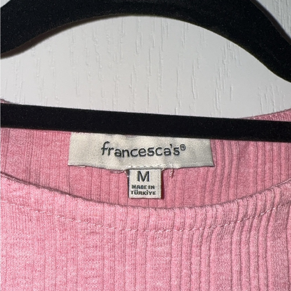 Pink Sleeveless Ribbed Top - Picture 3 of 3